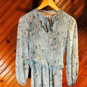Vintage blue floral dress